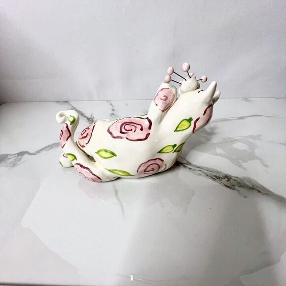 Lacombe WhimsiClay Floral Playful Cat Figurine - Picture 6 of 11
